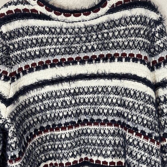 Lane Bryant Open Front Cardigan Sweater Eyelash Knit Ivory Blue Women's Sz 18/20 - Picture 5 of 11